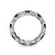 6 - Laida 3.80 mm Black Diamond and White Lab Grown Diamond Eternity Band 