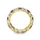 6 - Laida 3.80 mm Smoky Quartz and Lab Grown Diamond Eternity Band 