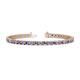 1 - Cliona 3.30 mm Tanzanite and Lab Grown Diamond Eternity Tennis Bracelet 