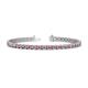 1 - Cliona 3.30 mm Pink Tourmaline and Lab Grown Diamond Eternity Tennis Bracelet 