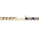 2 - Cliona 3.30 mm Iolite and Lab Grown Diamond Eternity Tennis Bracelet 