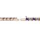2 - Cliona 3.30 mm Iolite and Lab Grown Diamond Eternity Tennis Bracelet 