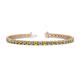 1 - Cliona 3.30 mm Yellow Diamond and Lab Grown Diamond Eternity Tennis Bracelet 