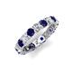 5 - Laida 3.40 mm Blue Sapphire and Lab Grown Diamond Eternity Band 