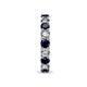 7 - Laida 3.40 mm Blue Sapphire and Lab Grown Diamond Eternity Band 