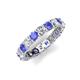 5 - Laida 3.40 mm Tanzanite and Lab Grown Diamond Eternity Band 