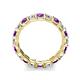 6 - Laida 3.40 mm Amethyst and Lab Grown Diamond Eternity Band 