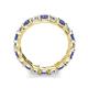 6 - Laida 3.40 mm Iolite and Lab Grown Diamond Eternity Band 