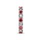 7 - Laida 3.40 mm Rhodolite Garnet and Lab Grown Diamond Eternity Band 