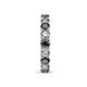 7 - Laida 3.40 mm Black Diamond and Lab Grown Diamond Eternity Band 