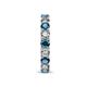 7 - Laida 3.40 mm Blue Diamond and Lab Grown Diamond Eternity Band 