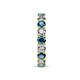 7 - Laida 3.40 mm Blue Diamond and Lab Grown Diamond Eternity Band 