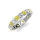 5 - Laida 3.40 mm Yellow Diamond and Lab Grown Diamond Eternity Band 