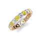 5 - Laida 3.40 mm Yellow Diamond and Lab Grown Diamond Eternity Band 