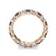 6 - Laida 3.40 mm Smoky Quartz and Lab Grown Diamond Eternity Band 