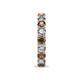 7 - Laida 3.40 mm Smoky Quartz and Lab Grown Diamond Eternity Band 