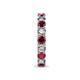 7 - Laida 3.40 mm Ruby and Lab Grown Diamond Eternity Band 