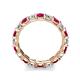 6 - Laida 3.40 mm Ruby and Lab Grown Diamond Eternity Band 