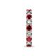 7 - Laida 3.40 mm Ruby and Lab Grown Diamond Eternity Band 