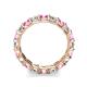 6 - Laida 3.40 mm Pink Sapphire and Lab Grown Diamond Eternity Band 