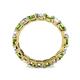 5 - Laida 3.40 mm Green Garnet and Lab Grown Diamond Eternity Band 