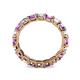 5 - Laida 3.40 mm Amethyst and Lab Grown Diamond Eternity Band 