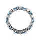 5 - Laida 3.40 mm Blue Topaz and Lab Grown Diamond Eternity Band 
