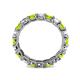 5 - Laida 3.40 mm Peridot and Lab Grown Diamond Eternity Band 