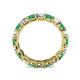 5 - Laida 3.40 mm Emerald and Lab Grown Diamond Eternity Band 