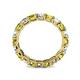 5 - Laida 3.40 mm Yellow Diamond and Lab Grown Diamond Eternity Band 
