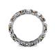 5 - Laida 3.40 mm Smoky Quartz and Lab Grown Diamond Eternity Band 