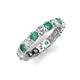 5 - Laida 3.40 mm Lab Created Alexandrite and Lab Grown Diamond Eternity Band 