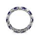 5 - Laida 3.40 mm Blue Sapphire and Lab Grown Diamond Eternity Band 
