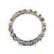 5 - Laida 3.40 mm Citrine and Lab Grown Diamond Eternity Band 