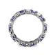 5 - Laida 3.40 mm Iolite and Lab Grown Diamond Eternity Band 