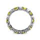 5 - Laida 3.40 mm Yellow Diamond and Lab Grown Diamond Eternity Band 