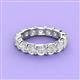 4 - Laida 4.00 mm White Sapphire Eternity Band 