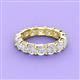 4 - Laida 4.00 mm White Sapphire Eternity Band 