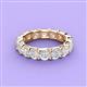 4 - Laida 4.00 mm White Sapphire Eternity Band 