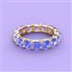4 - Laida 4.00 mm Tanzanite Eternity Band 