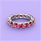 4 - Laida 4.00 mm Pink Tourmaline Eternity Band 
