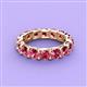 4 - Laida 4.00 mm Pink Tourmaline Eternity Band 