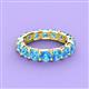 4 - Laida 4.00 mm Blue Topaz Eternity Band 