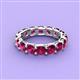 4 - Laida 4.00 mm Rhodolite Garnet Eternity Band 