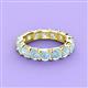 4 - Laida 4.00 mm Aquamarine Eternity Band 