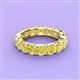 4 - Laida 4.00 mm Yellow Diamond Eternity Band 