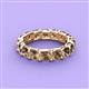 4 - Laida 4.00 mm Smoky Quartz Eternity Band 