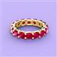 4 - Laida 4.00 mm Ruby Eternity Band 