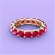 4 - Laida 4.00 mm Ruby Eternity Band 