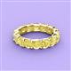 4 - Laida 4.00 mm Yellow Sapphire Eternity Band 